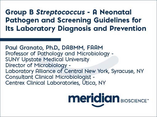 gbs neonatal pathogen screening guidelines 