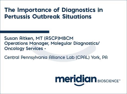 the importance of diagnostics pertussis outbreak situations 